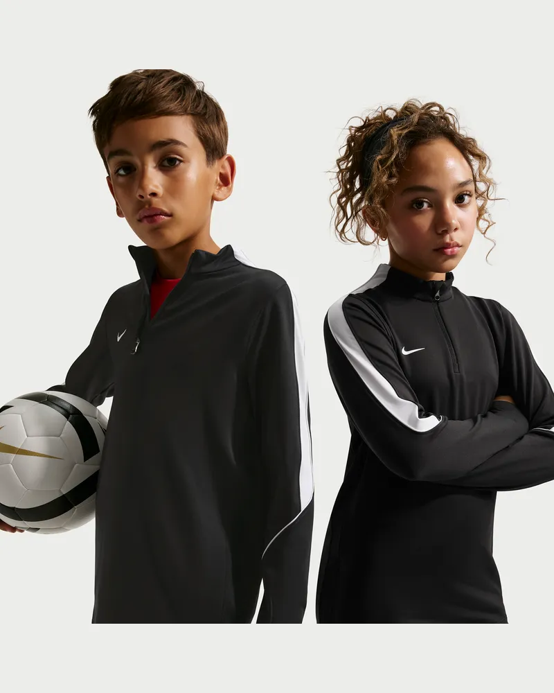 Nike Strike Dri-FIT Fußball-Drill-Oberteil aus Strickmaterial (ältere Kinder) - Schwarz Schwarz