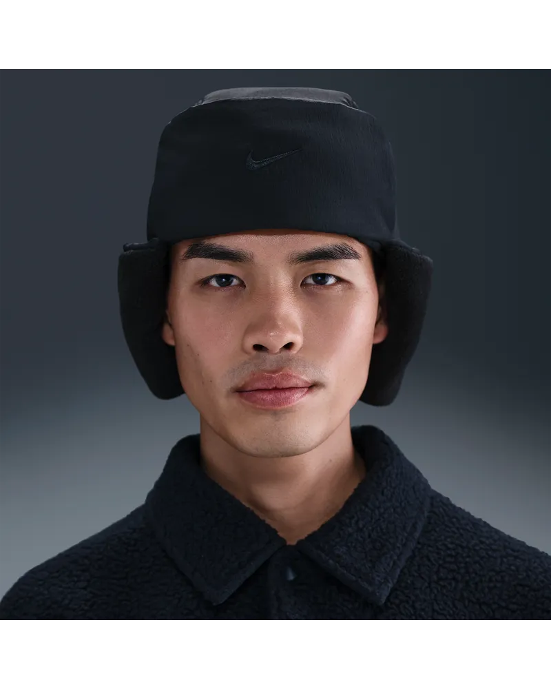 Nike Fly unstrukturierte Puffer Trapper Cap - Schwarz Schwarz