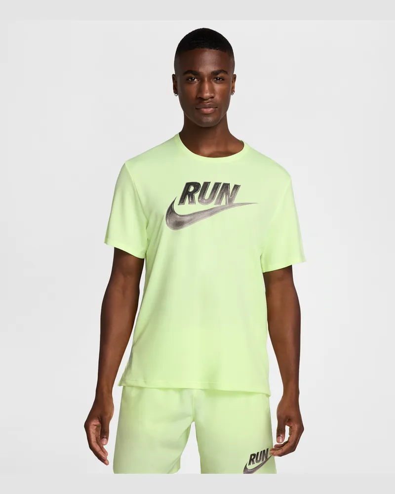 Nike Miler Run Energy Dri-FIT Kurzarm-Laufoberteil (Herren) - Gelb Gelb