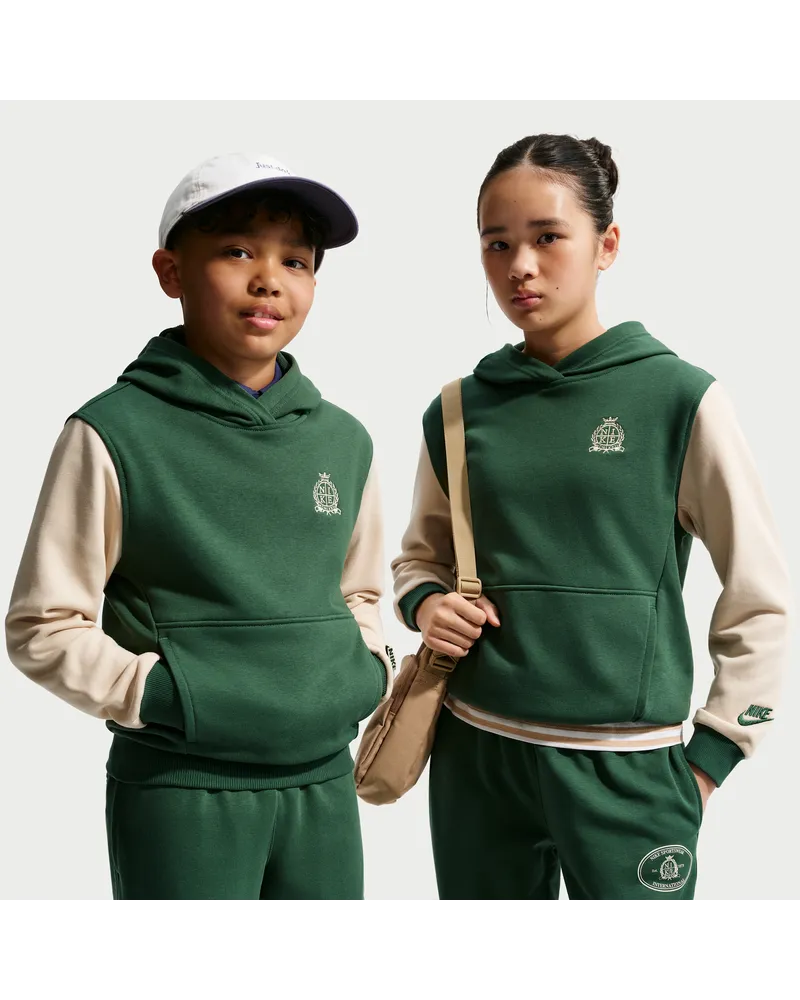 Nike Club French-Terry-Hoodie (ältere Kinder) - Grün Grün