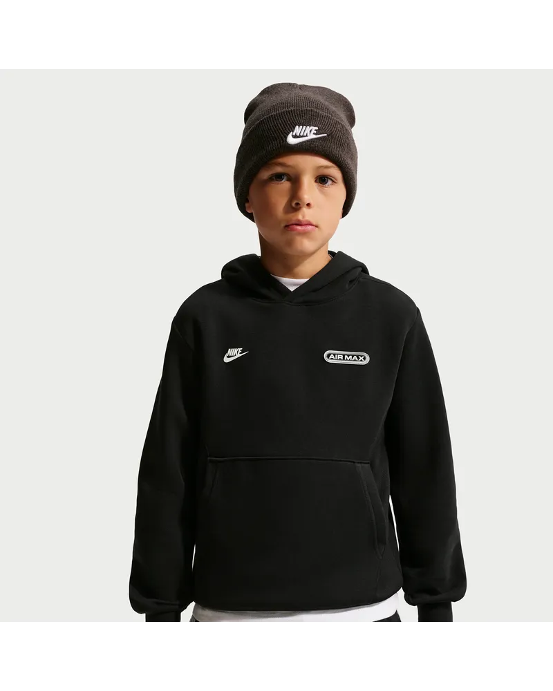 Nike Air Max Fleece-Hoodie für ältere Kinder (Jungen) - Schwarz Schwarz