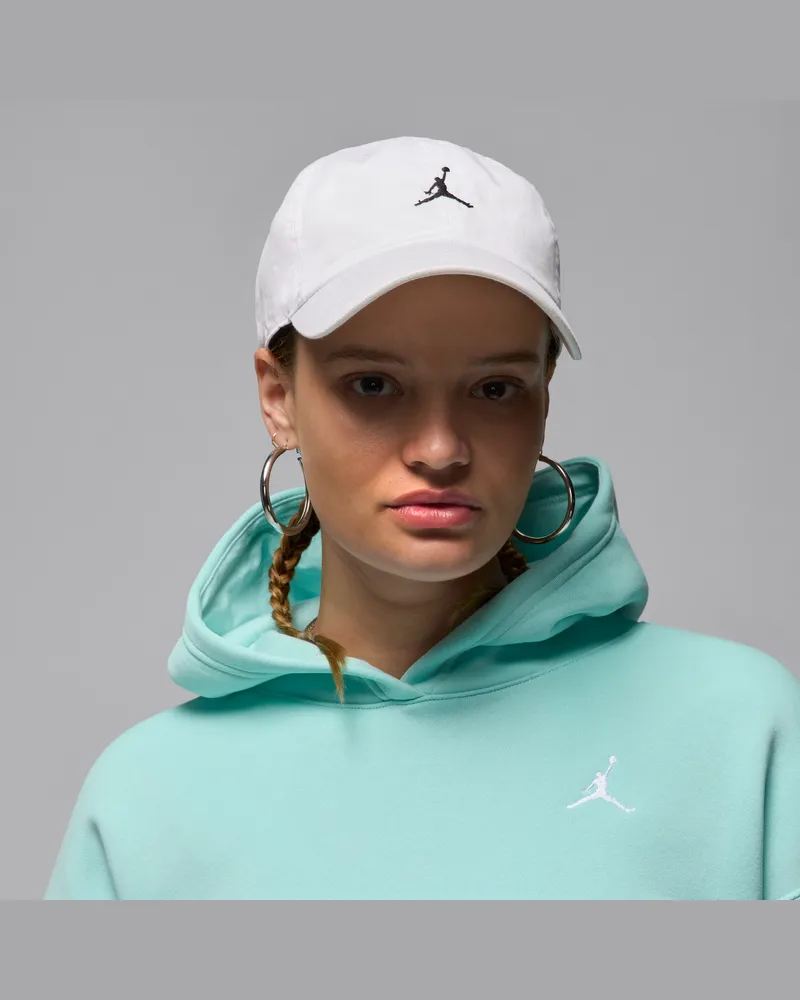 Nike Jordan Club unstrukturierte Cap mit gebogenem Schirm - Weiß Weiß