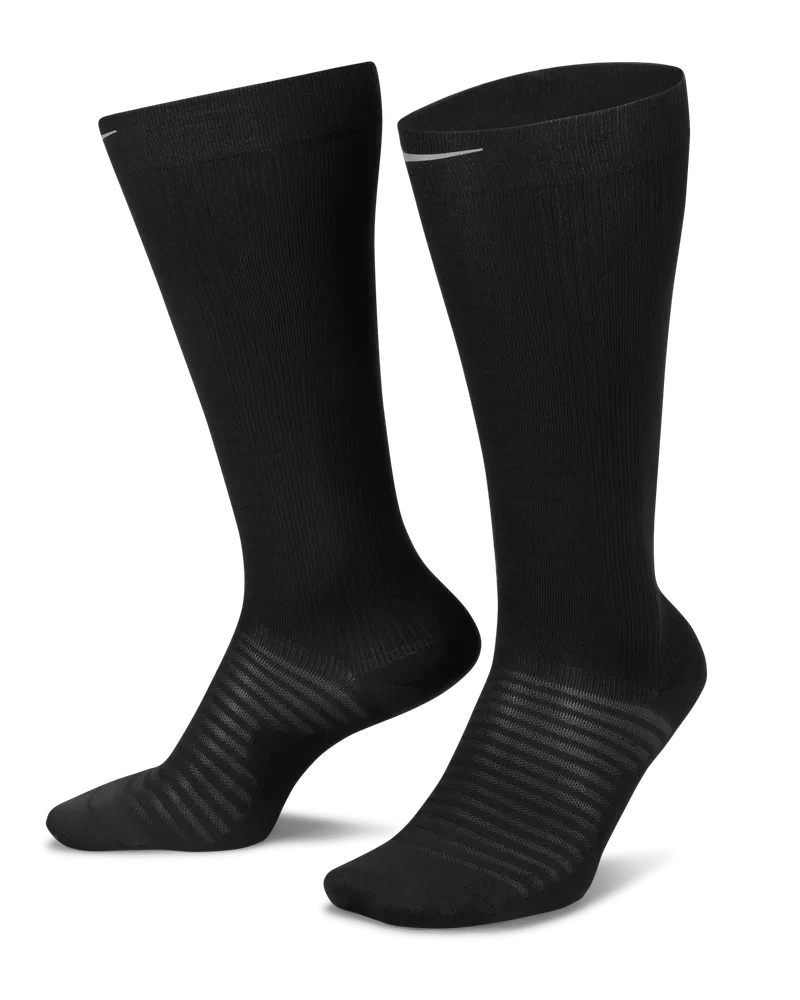 Nike Spark Lightweight Over-The-Calf-Kompressions-Laufsocken - Schwarz Schwarz
