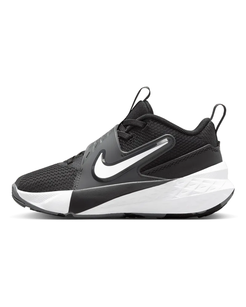 Nike Team Hustle D 12 Schuh (jüngere Kinder) - Schwarz Schwarz
