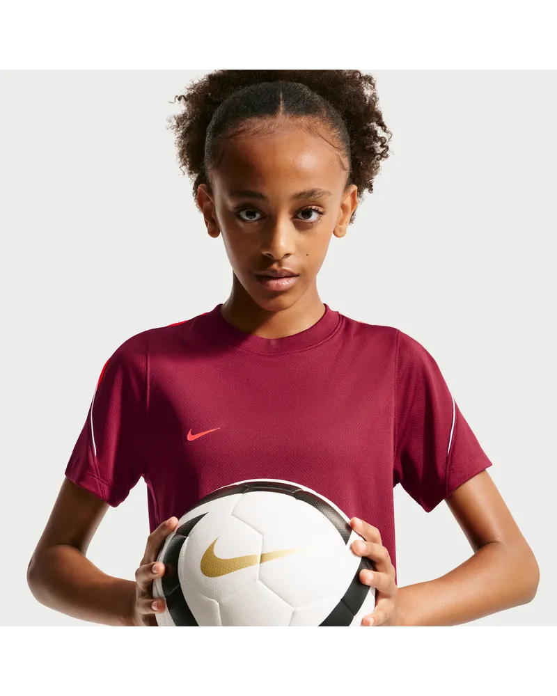 Nike Strike Dri-FIT Kurzarm-Fußballoberteil (ältere Kinder) - Rot Rot