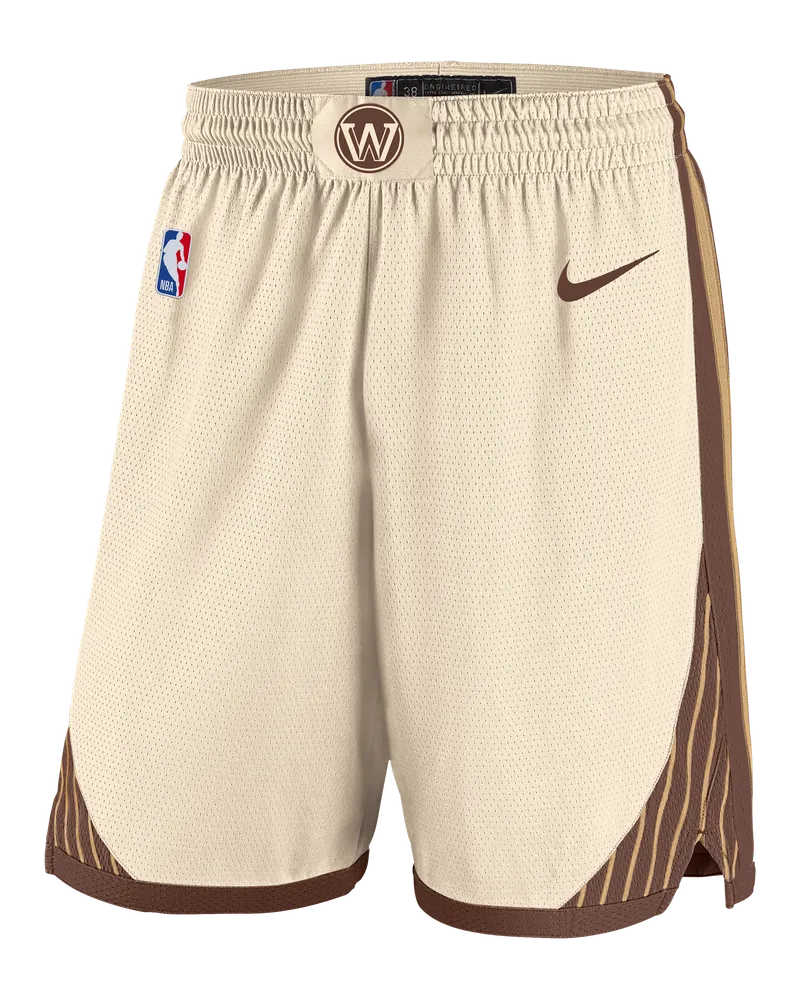 Nike Golden State Warriors City Edition  Dri-FIT NBA Swingman Shorts für Herren - Braun Braun