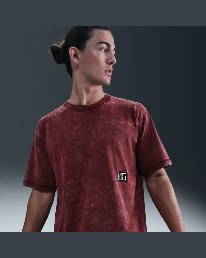 Nike Gym Heritage Dri-FIT Kurzarm-Trainingsoberteil (Herren) - Rot Rot