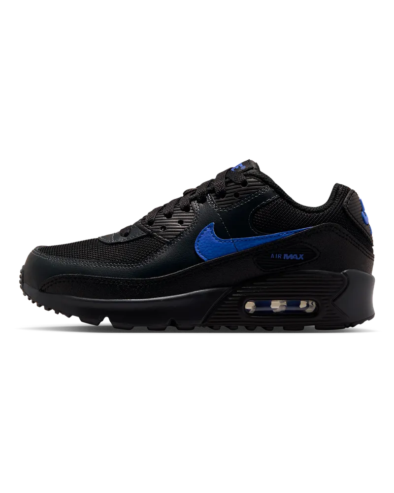 Nike Air Max 90 Schuh (ältere Kinder) - Schwarz Schwarz
