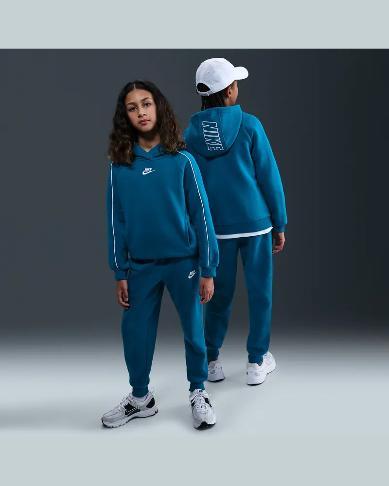 Nike Club Fleece Trainingsanzug mit Kapuze (ältere Kinder) - Blau Blau