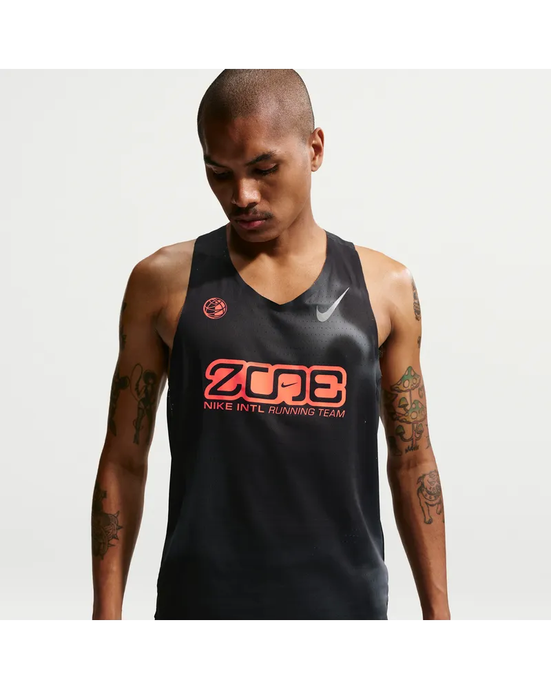 Nike AeroSwift Dri-FIT ADV Lauf-Singlet (Herren) - Schwarz Schwarz