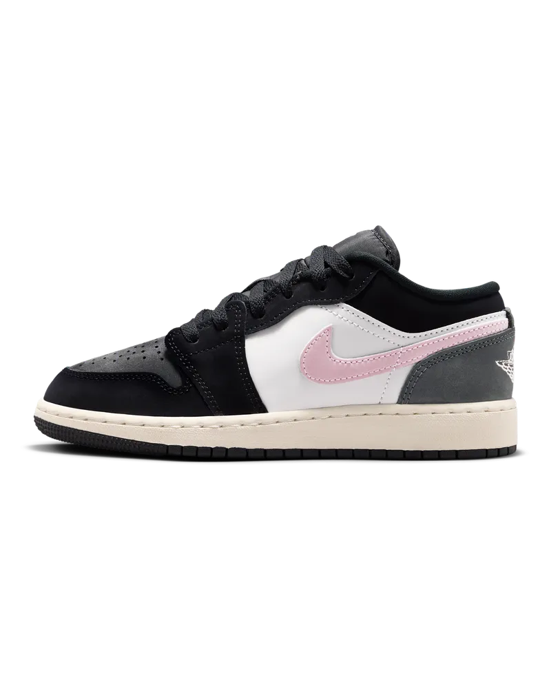 Jordan Air  1 Low SE Schuh (ältere Kinder) - Schwarz Schwarz