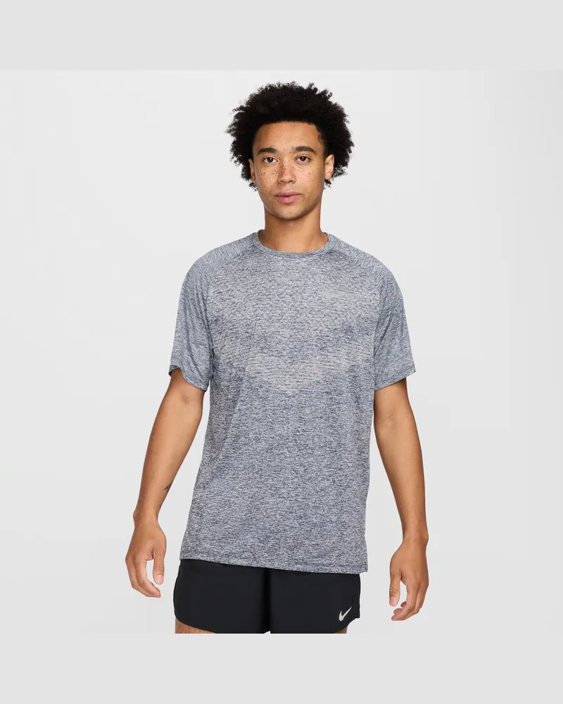 Nike Stride Dri-FIT ADV Kurzarm-Laufoberteil (Herren) - Blau Blau