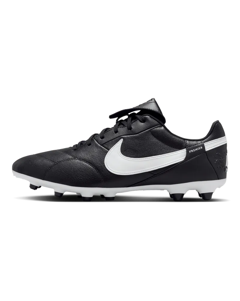Nike Premier 3 FG Low-Top Fußballschuh - Schwarz Schwarz