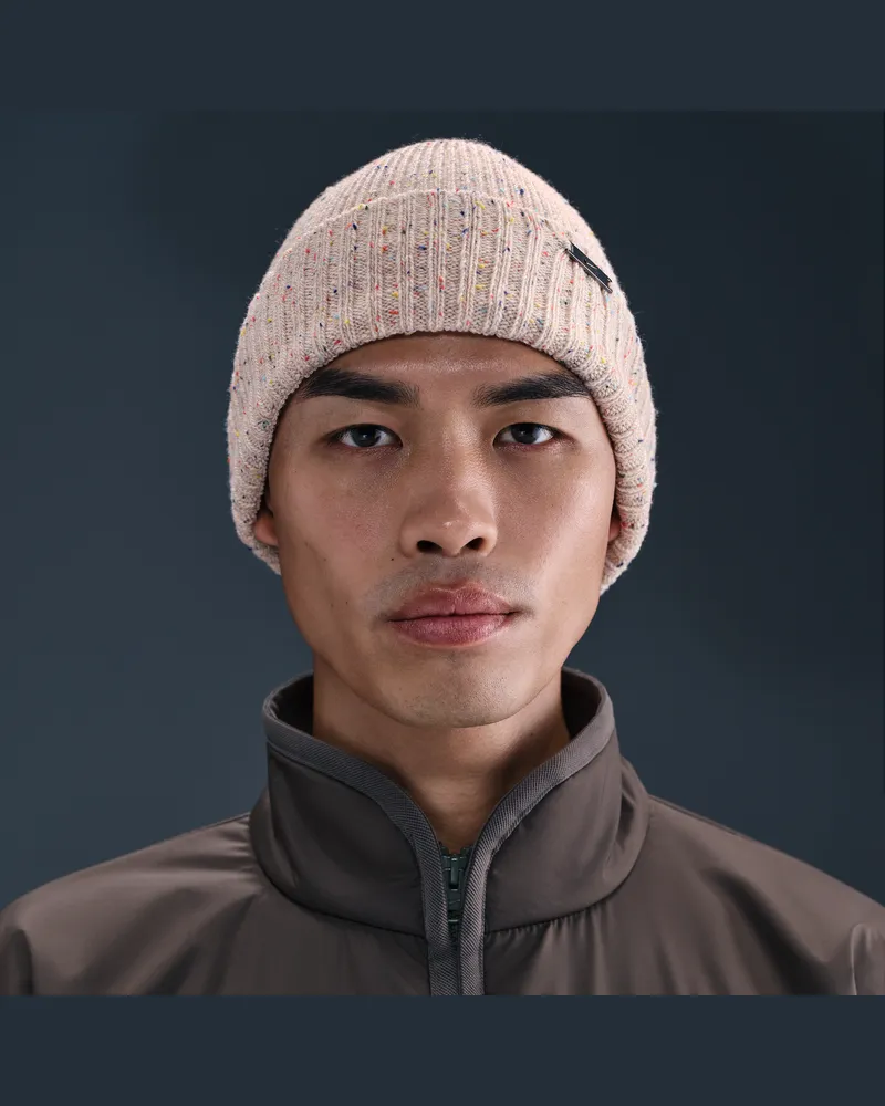 Nike Terra Life Beanie mit kurzem Umschlag - Braun Braun