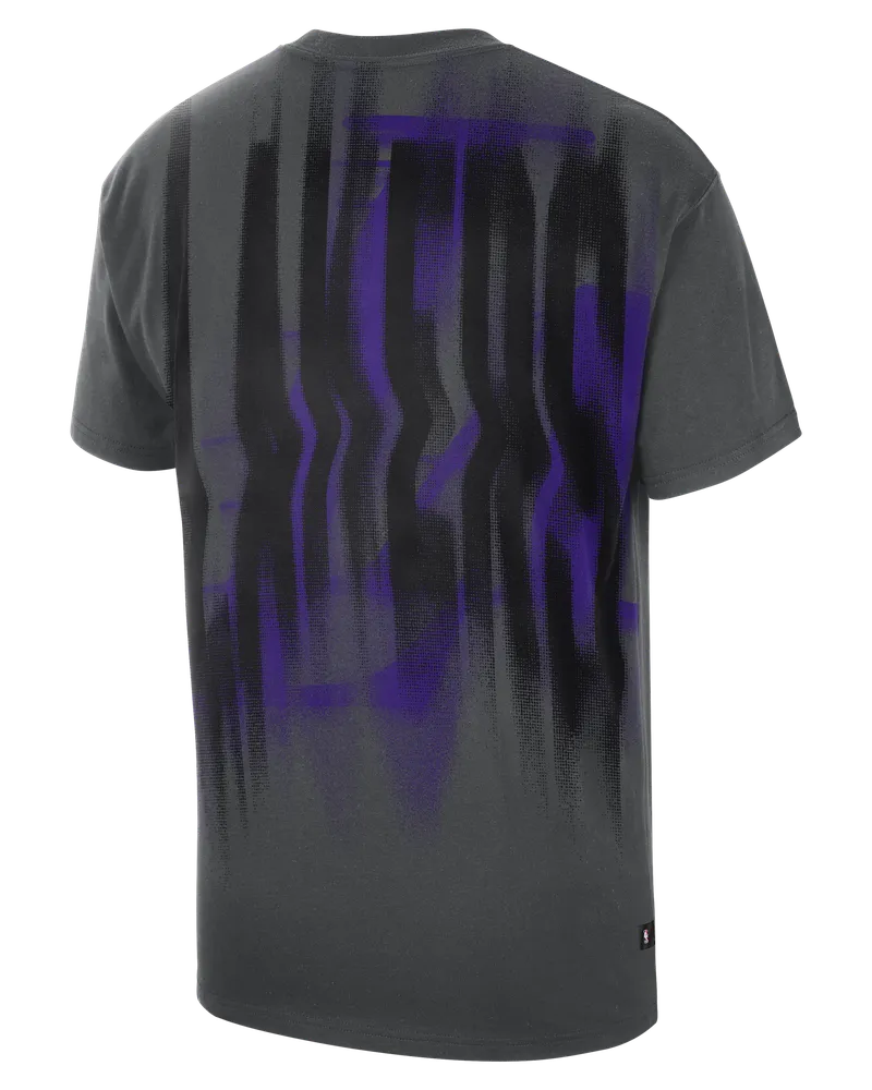 Nike Los Angeles Lakers  Pregame-Basketball-T-Shirt (Herren) - Schwarz Schwarz