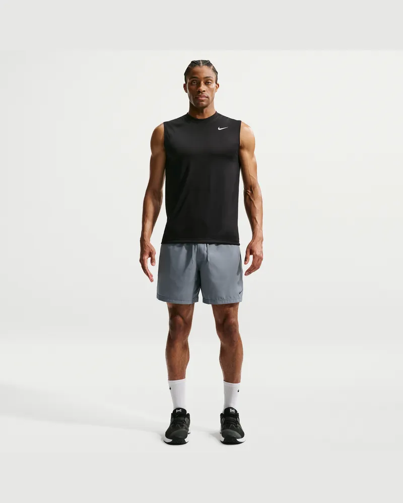 Nike Form vielseitige Dri-FIT Herrenshorts ohne Futter (ca. 18 cm) - Grau Grau