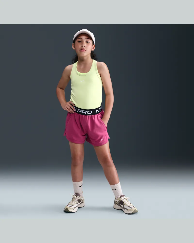Nike Pro Fleece Dri-FIT-Shorts (ältere Kinder, Mädchen) - Lila Lila