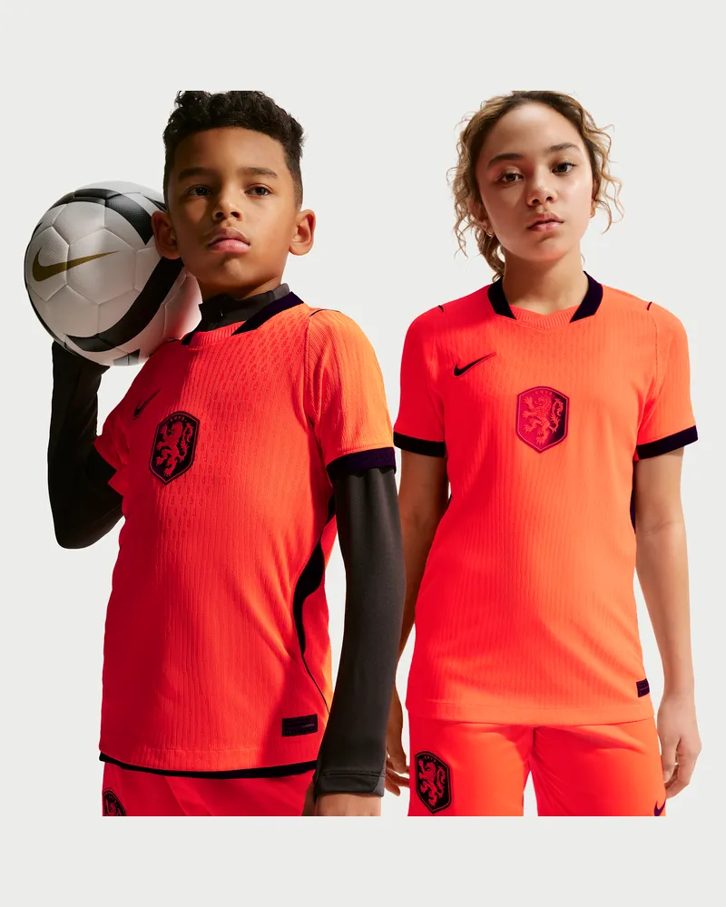 Nike Niederlande 2026  Aero-FIT Match Heimspiel Authentic Fußballtrikot (ältere Kinder) - Orange Orange