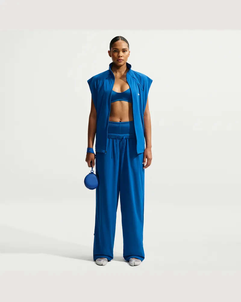 Nike SKIMS Stretch Nylon Oversize-Hose (Damen) - Blau Blau