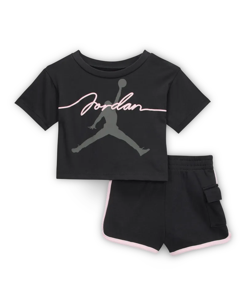 Jordan 2-teiliges "Hidden In Plain Sight" Shorts-Set (Babys, 12-24 M) - Schwarz Schwarz