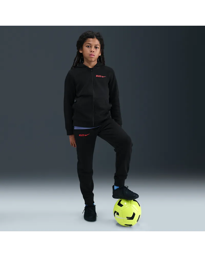 Nike Atlético Madrid Club  Fußball-Jogger (ältere Kinder, Jungen) - Schwarz Schwarz