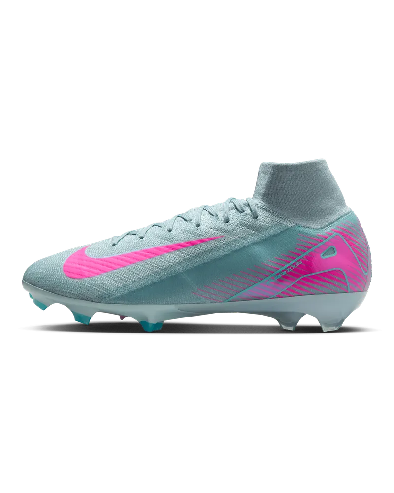 Nike Mercurial Superfly 10 Elite FG High-Top-Fußballschuh für normalen Rasen - Grau Grau