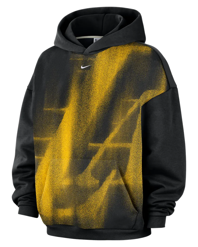 Nike Los Angeles Lakers Standard Issue Fleece Basketball-Hoodie (Herren) - Schwarz Schwarz