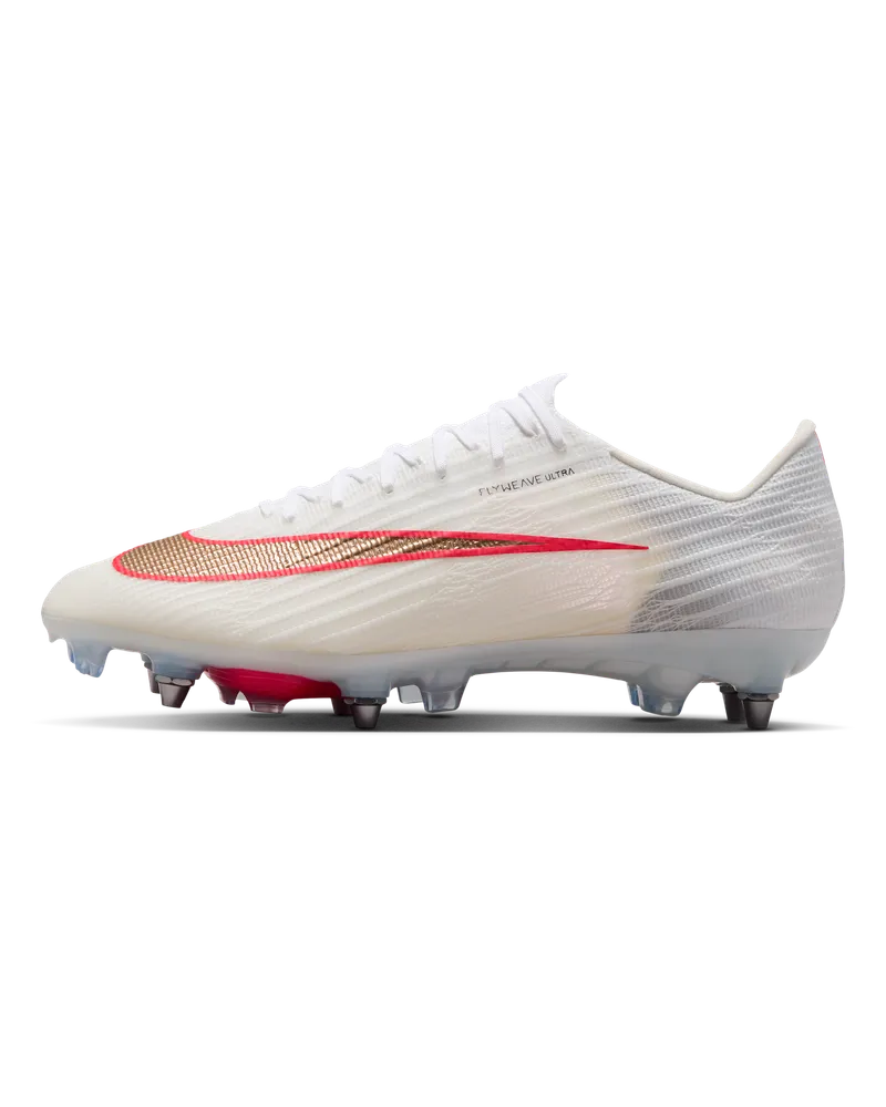 Nike Mercurial Superfly 11 Elite Low-Top-Fußballschuh für weichen Rasen - Weiß Weiß