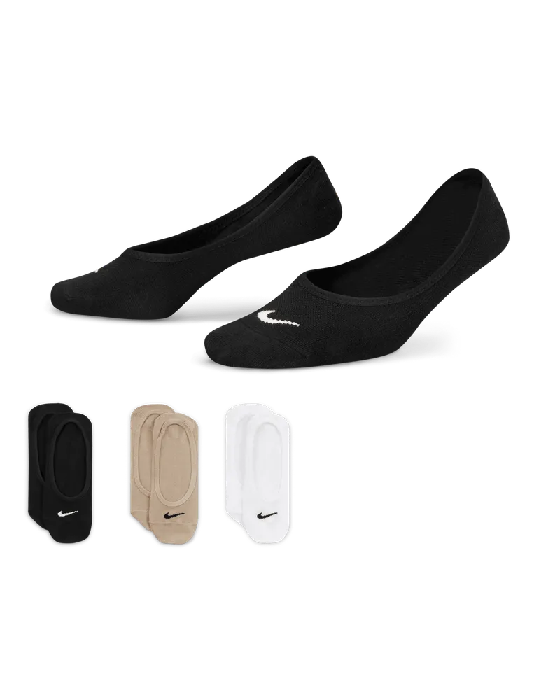 Nike Everyday Lightweight Trainings-Footie-Socken für Damen (3 Paar) - Multi-Color Multi-color
