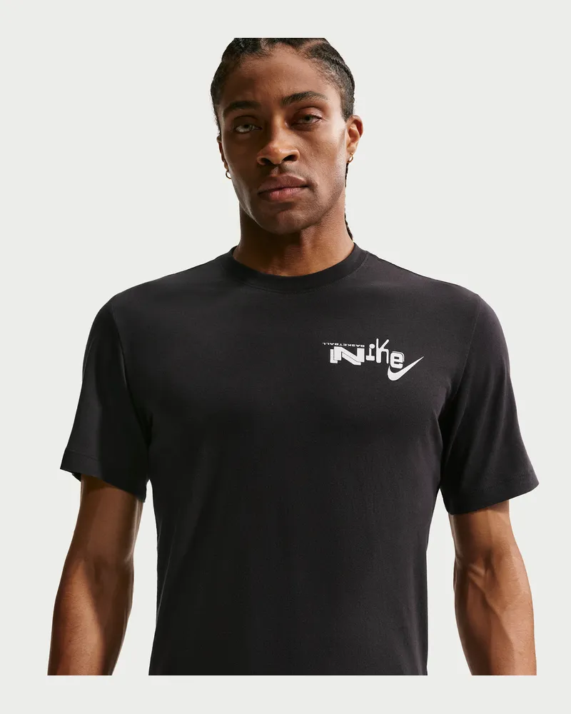 Nike Basketball-T-Shirt (Herren) - Schwarz Schwarz