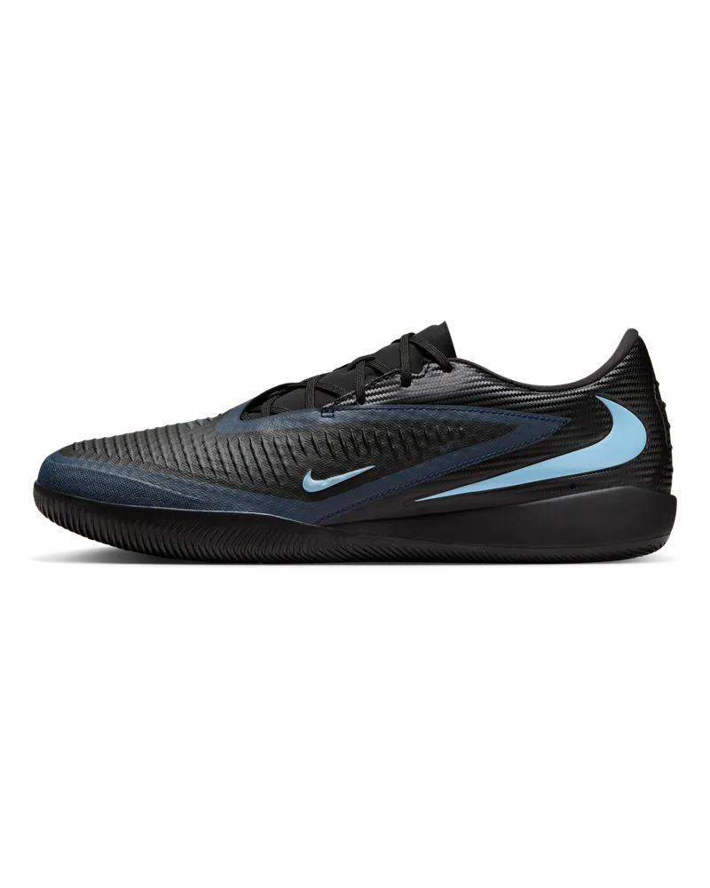 Nike Phantom 6 Low Academy Fußballschuh für Hallen- und Hartplätze - Schwarz Schwarz
