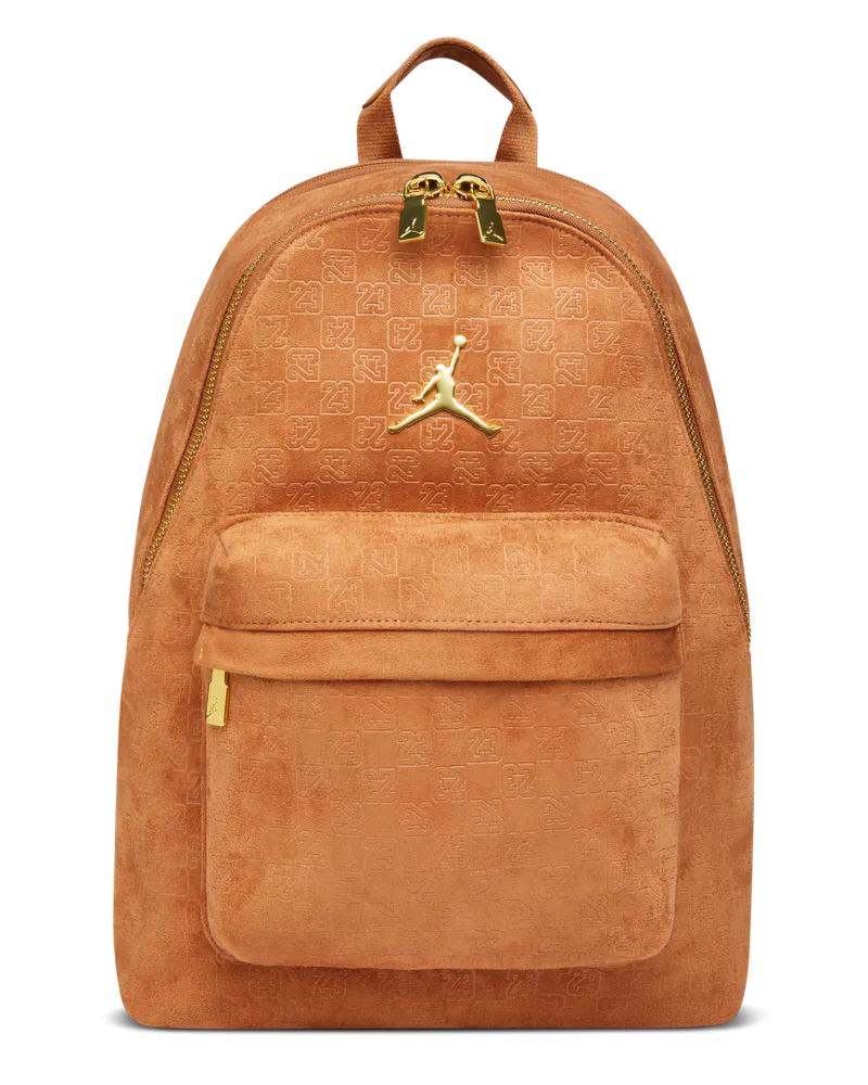 Jordan Monogram-Rucksack aus Wildleder (23,5 l) - Braun Braun