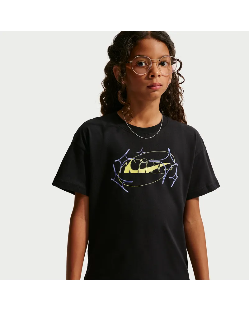 Nike T-Shirt (ältere Kinder, Mädchen) - Schwarz Schwarz