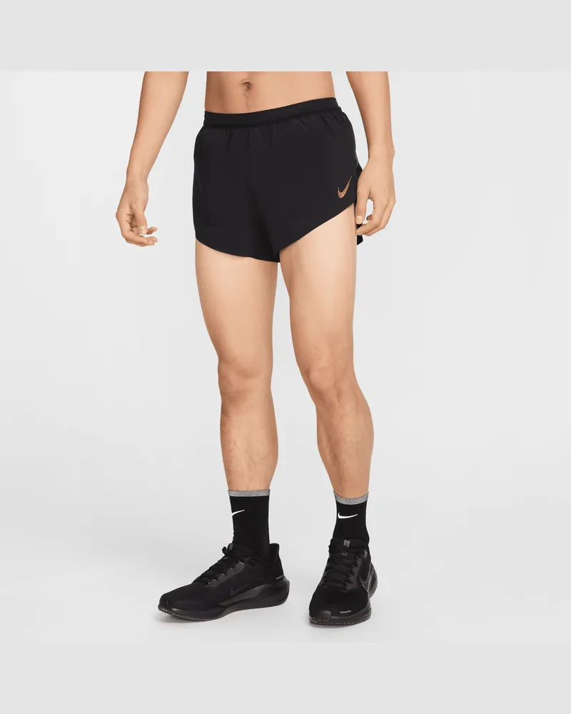 Nike AeroSwift x Jakob Laufshorts mit Dri-FIT-ADV-Technologie (5 cm) (Herren) - Schwarz Schwarz