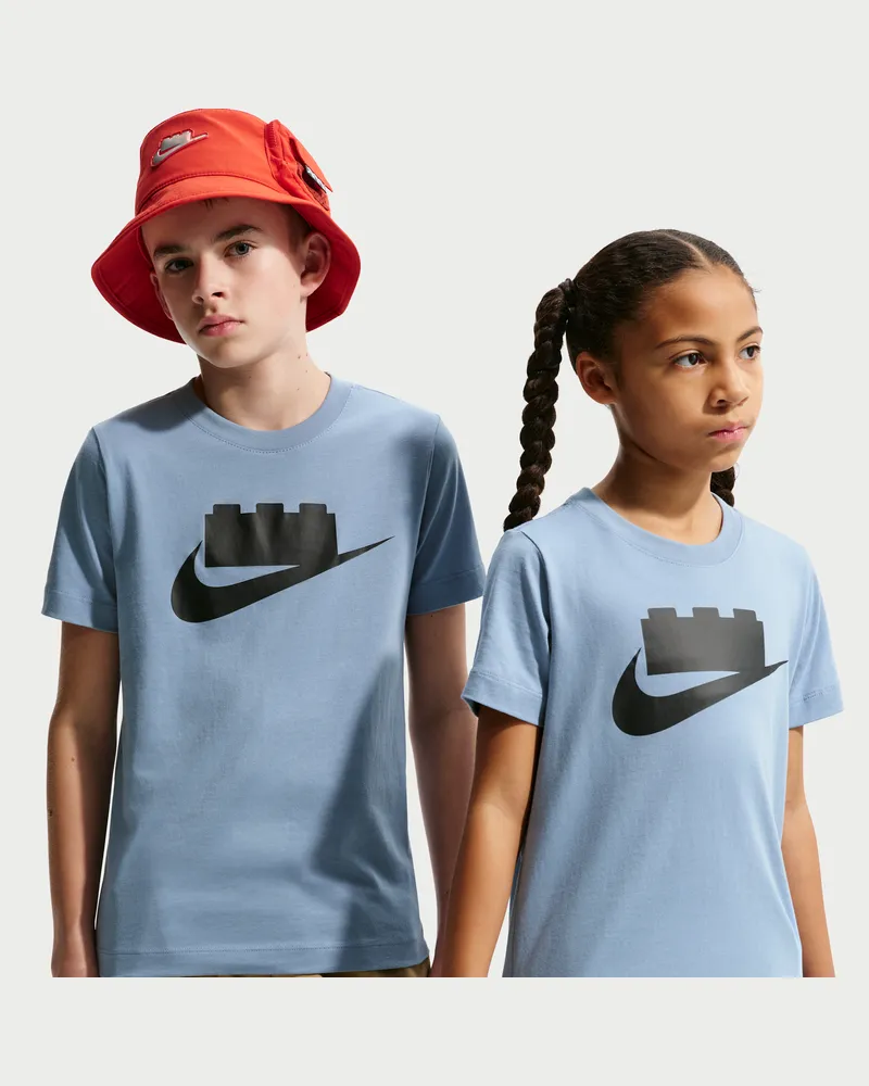 Nike x LEGO® Kollektion T-Shirt mit Logo (ältere Kinder) - Blau Blau