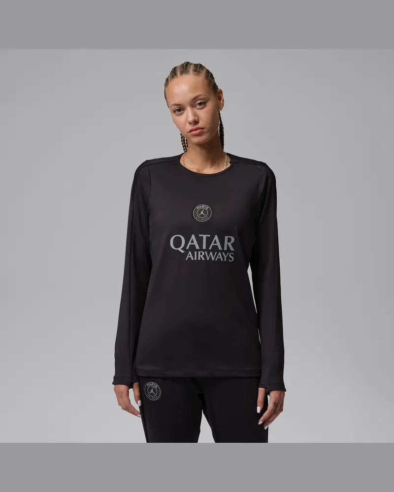 Jordan Paris Saint-Germain Strike Fourth  Dri-FIT Fußball-Oberteil mit Rundhalsausschnitt (Damen) - Schwarz Schwarz