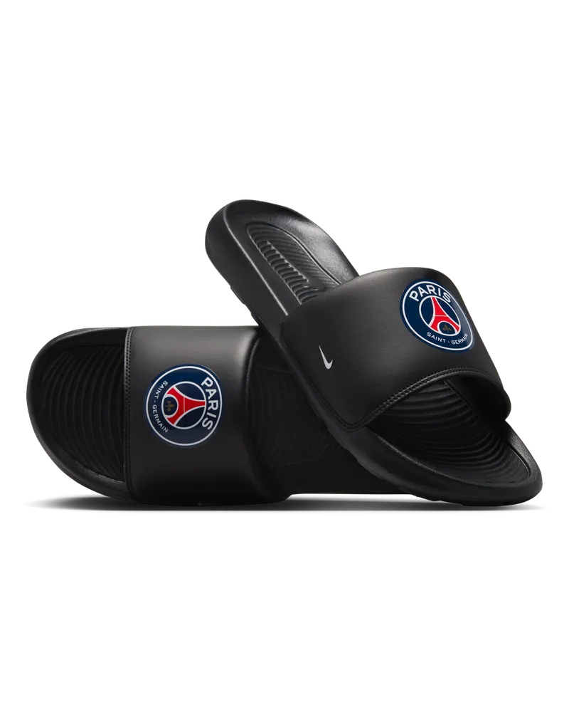 Nike Paris Saint-Germain Victori One  Fußball-Slides (Damen) - Schwarz Schwarz