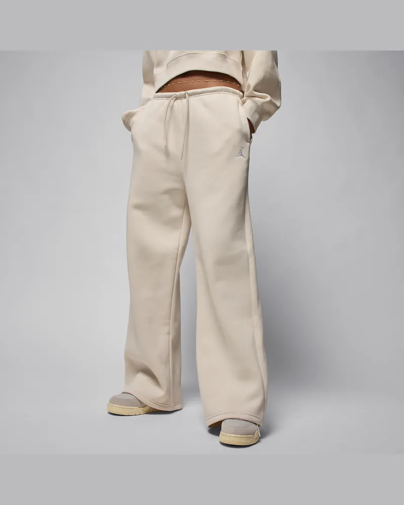 Jordan Brooklyn Fleece Hose mit offenem Saum (Damen) - Braun Braun