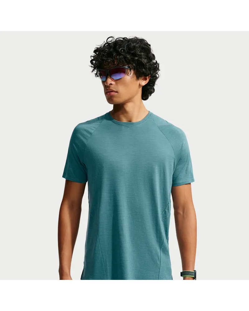 Nike Lab | Running Kurzarmshirt aus Wollmischgewebe (Herren) - Blau Blau
