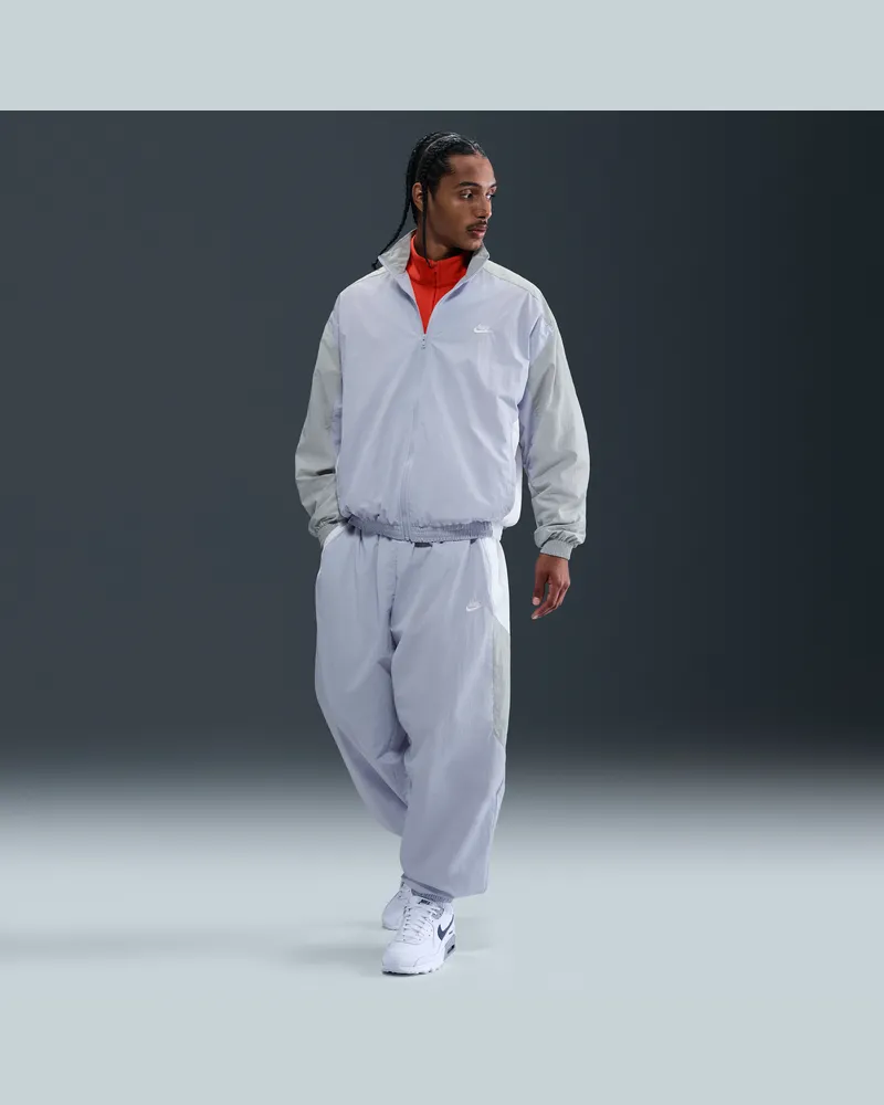 Nike Club gewebte Oversize-Trainingshose (Herren) - Grau Grau