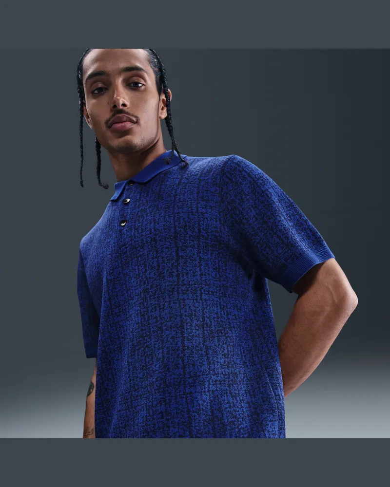 Nike FFF Club  Fußball-Poloshirt aus Strickmaterial (Herren) - Blau Blau