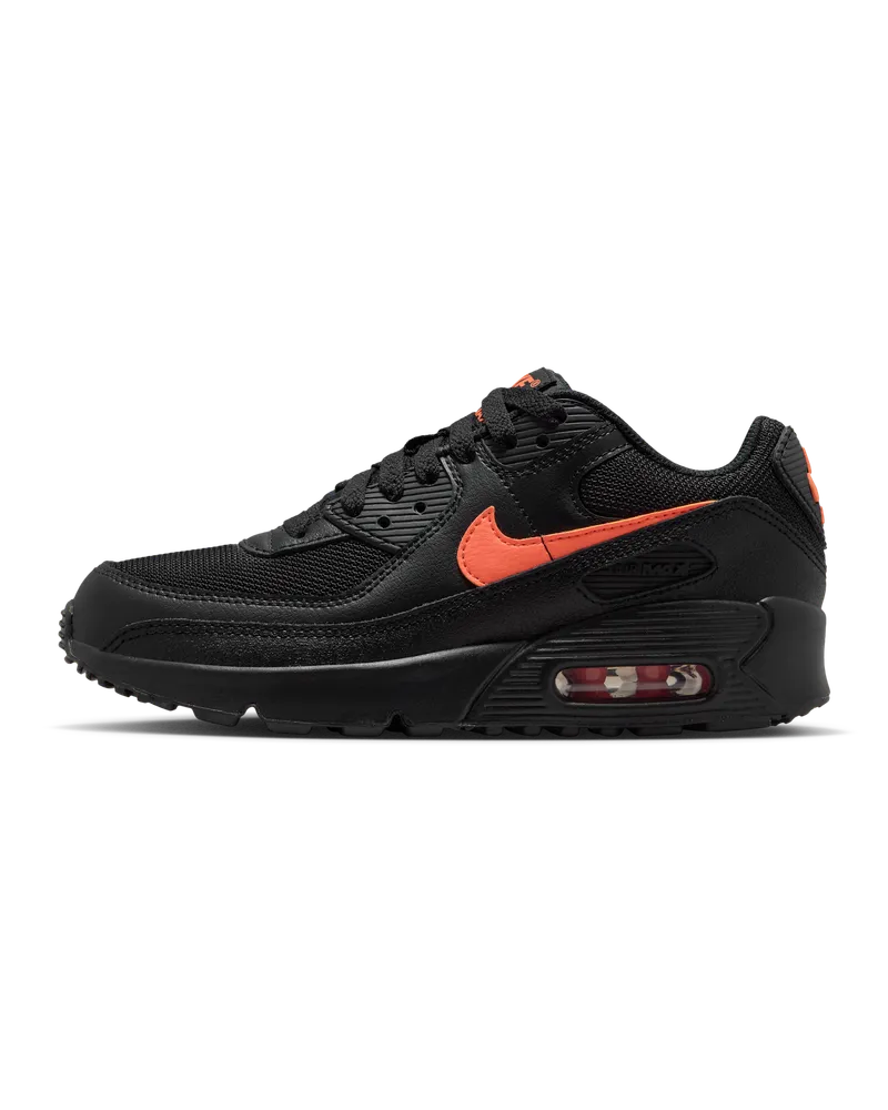 Nike Air Max 90 Schuh (ältere Kinder) - Schwarz Schwarz