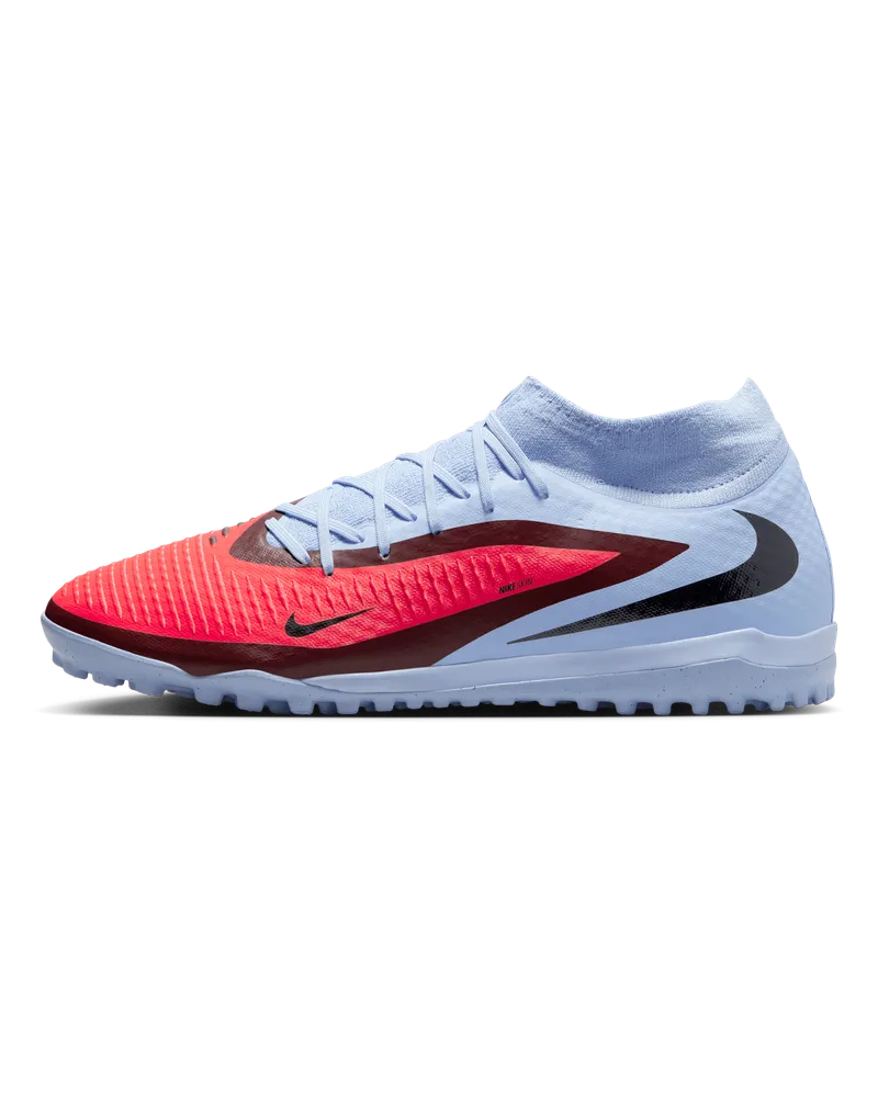 Nike Phantom 6 High Academy Fußballschuh für Turf - Blau Blau