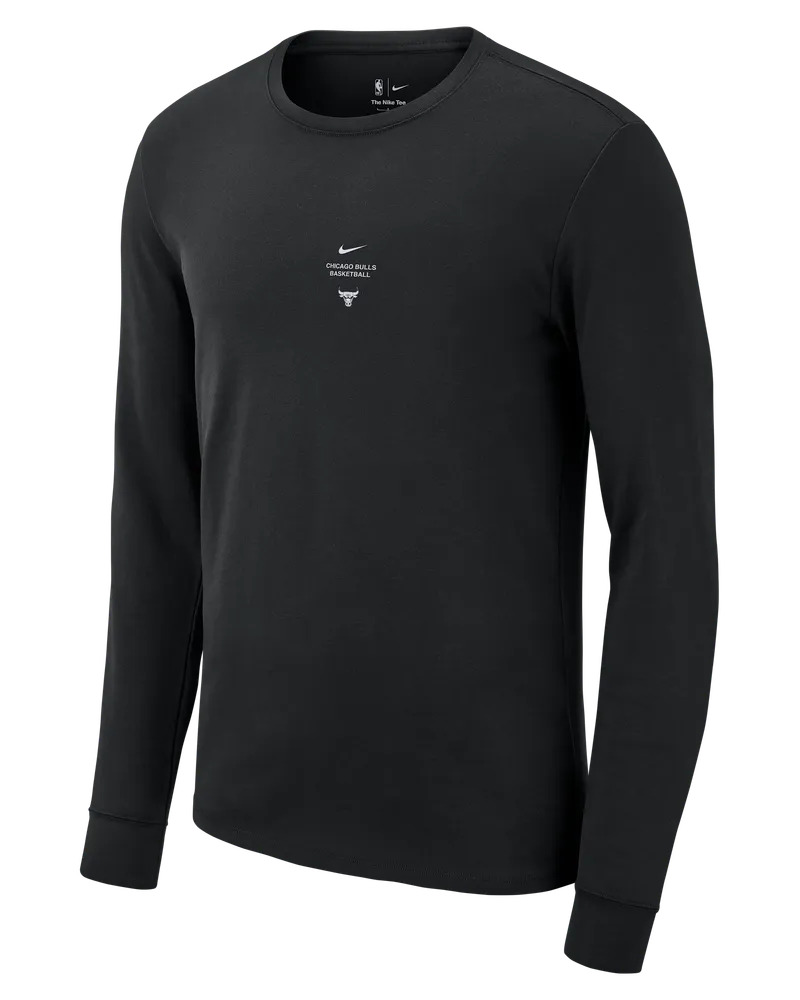 Nike Chicago Bulls  NBA Langarm-T-Shirt (Herren) - Schwarz Schwarz