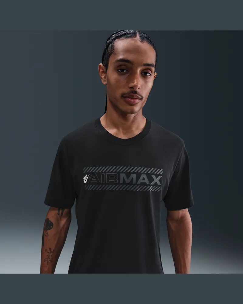 Nike Air Max Herren-T-Shirt - Schwarz Schwarz