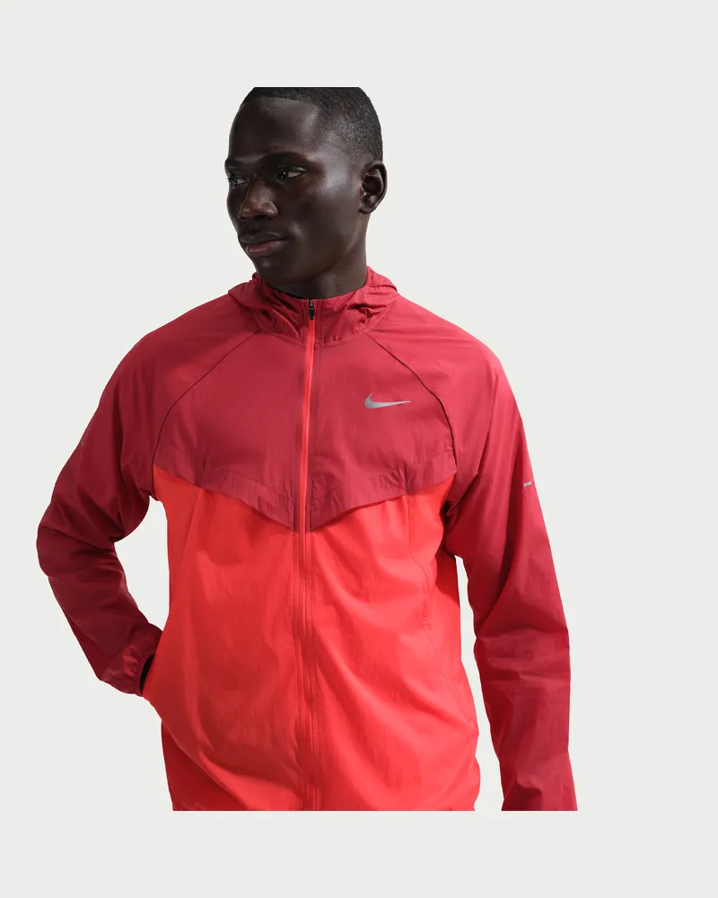 Nike Stride Repel-Laufjacke mit UV-Schutz (Herren) - Rot Rot