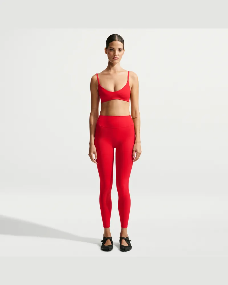 Nike SKIMS Leggings mit 66 cm hohem Bund und mattem Material (Damen) - Rot Rot