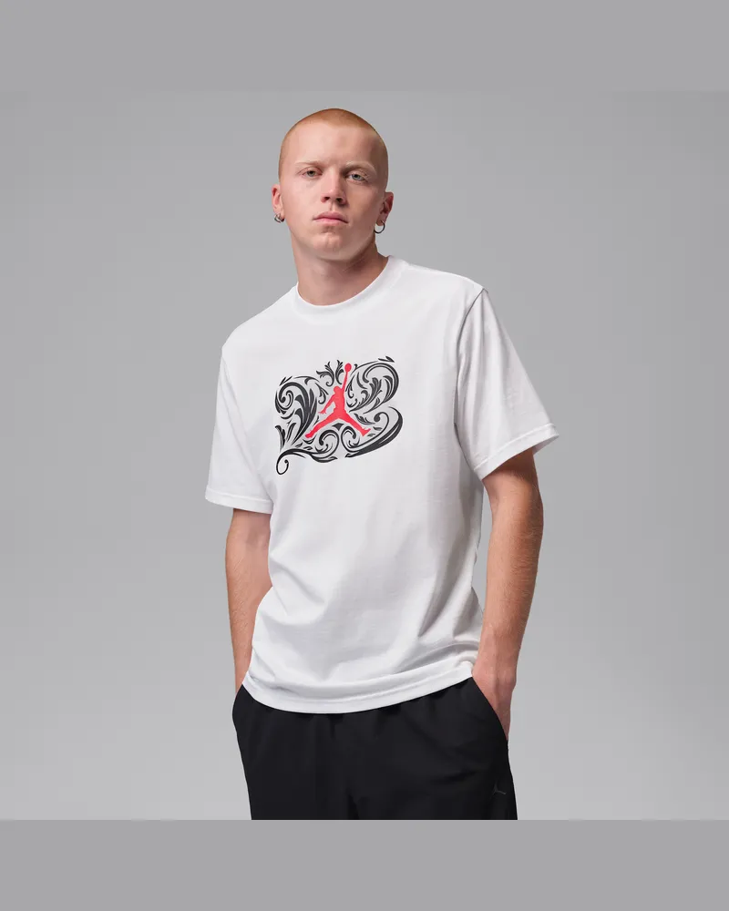 Jordan Sport T-Shirt mit Grafik und Dri-FIT-Technologie für Herren - Weiß Weiß