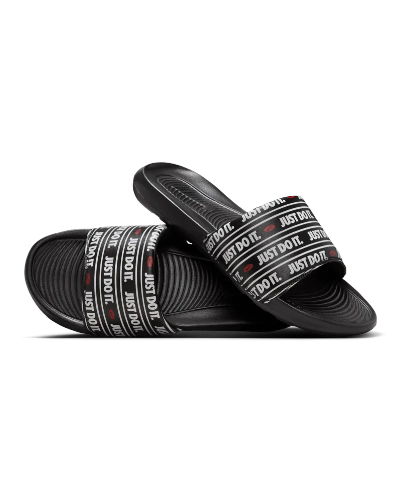 Nike Victori One Herren-Slides mit Print - Schwarz Schwarz