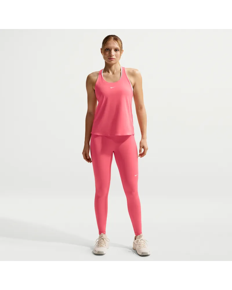 Nike Pro Leggings in voller Länge mit halbhohem Bund für Damen - Pink Pink